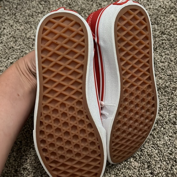 Red brand new kids size 1 vans - Picture 4 of 5